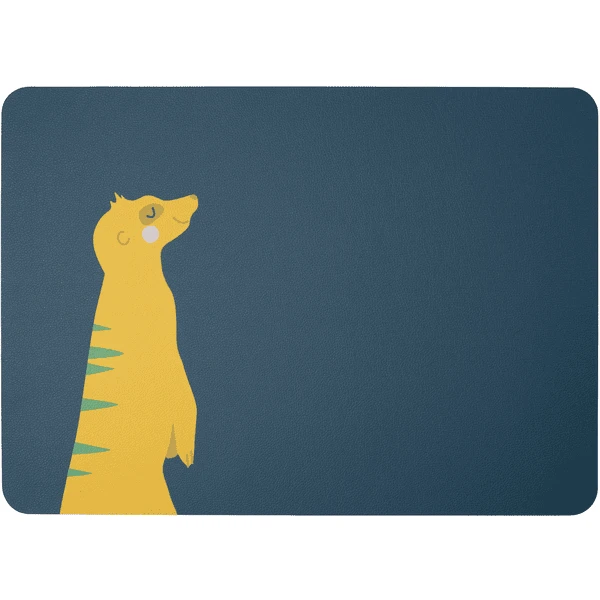 ASA Selection Tischset Erdmännchen Elvis Blau 3 ASA Selection Tischset Erdmännchen Elvis Blau