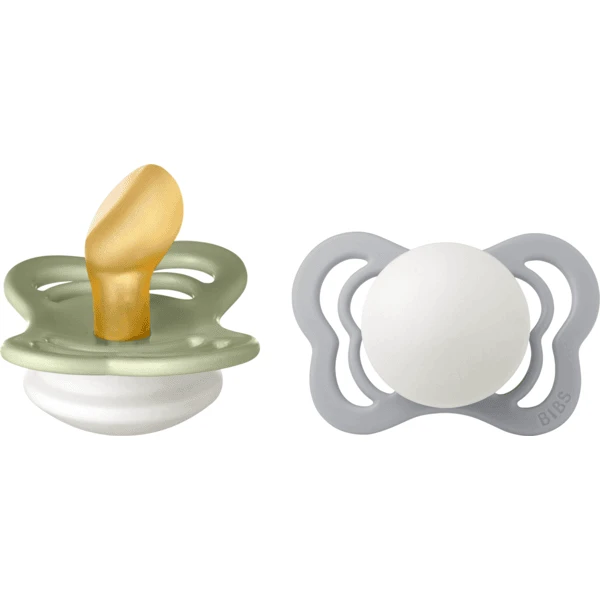 BIBS® Nachtschnuller Couture Sage Und Cloud Latex 0-6 Monate, 2 Stk. 3 BIBS® Nachtschnuller Couture Sage Und Cloud Latex 0-6 Monate, 2 Stk.