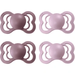 BIBS® Schnuller Supreme Dusky Lilac / Heather Latex 0-6 Monate, 4 Stk.