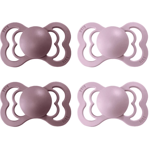 BIBS® Schnuller Supreme Dusky Lilac / Heather Latex 0-6 Monate, 4 Stk. 3 BIBS® Schnuller Supreme Dusky Lilac / Heather Latex 0-6 Monate, 4 Stk.