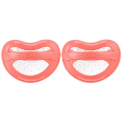 CURAPROX Baby Schnuller Gr. 0 Von Anfang An In Coral Ab Dem 0. Monat, Duo