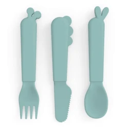 Done By Deer™ Besteck-Set Kiddish Deer Friends Blau