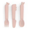Done By Deer™ Besteck-Set Kiddish Deer Friends Rosa -Babysachen Verkauf done by deer besteck set kiddish deer friends rosa a341388