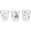 Done By Deer™ Glas Yummi Mini 3-er Pack Sea Friends In Blau