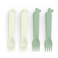 Done By Deer™ Kiddish Gabel 4-er Pack Raffi Grün