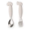 Done By Deer™ Löffel- Und Gabelset Easy-grip, Deer Friends Sand 2 Done By Deer™ Löffel- Und Gabelset Easy-grip, Deer Friends Sand -Babysachen Verkauf done by deer loeffel und gabelset easy grip deer friends sand a373554