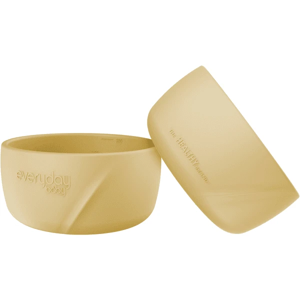 Everyday® Baby Schälchen Silikon 2er-Set, Soft Yellow 3 Everyday® Baby Schälchen Silikon 2er-Set, Soft Yellow