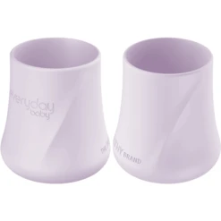 Everyday® Baby Trinkbecher Silikon 2er-Set, Light Lavender