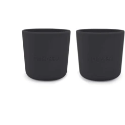 Filibabba Becher Aus Silikon 2er-Pack, Stone Grey