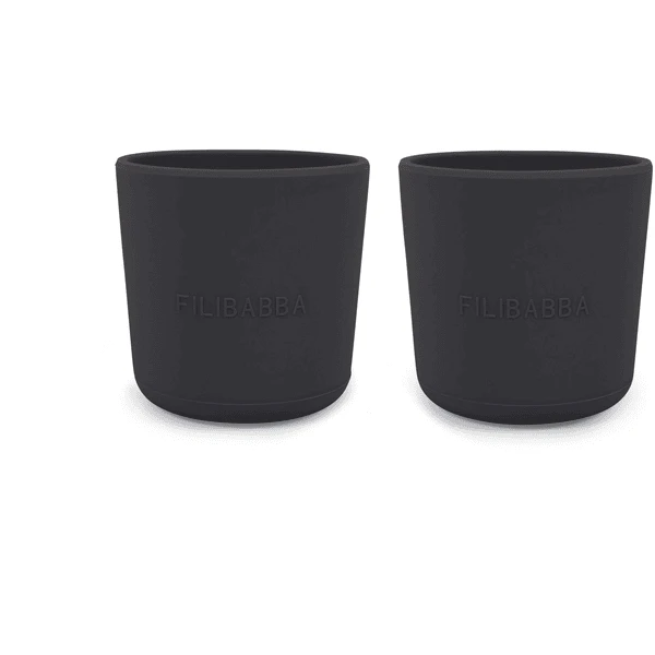 Filibabba Becher Aus Silikon 2er-Pack, Stone Grey 3 Filibabba Becher Aus Silikon 2er-Pack, Stone Grey