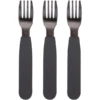 Filibabba Gabeln Aus Silikon Stone Grey, 3er-Pack
