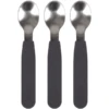 Filibabba Löffel Aus Silikon 3er-Pack, Stone Grey