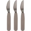 Filibabba Silikon Messer 3er-Pack - Warm Grey