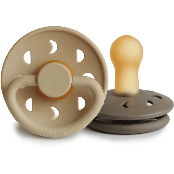 FRIGG Schnuller Moon Phase Croissant/Portobello 6-18 Monate 3 FRIGG Schnuller Moon Phase Croissant/Portobello 6-18 Monate