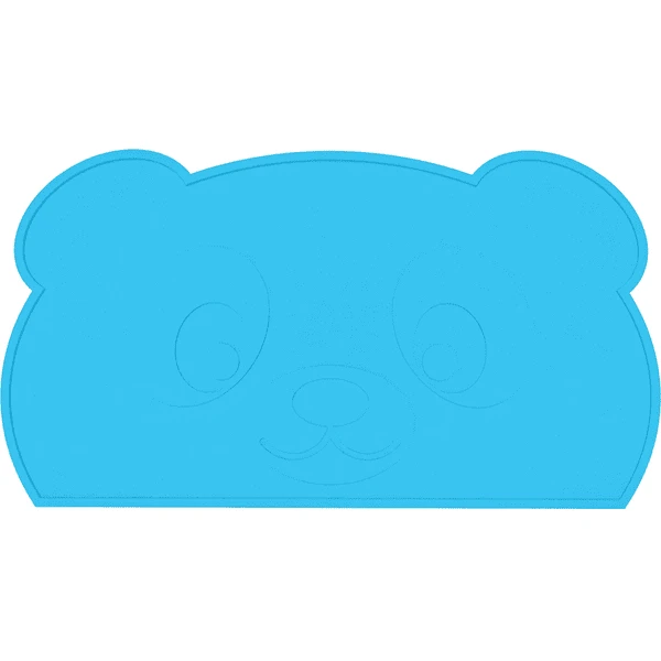 KOKOLIO Tischset Little Panda Aus Silikon, In Blau 3 KOKOLIO Tischset Little Panda Aus Silikon, In Blau