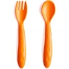 Löffel Und Gabelset 2 Teilig BPA Frei Orange -Babysachen Verkauf loeffel und gabelset 2 teilig bpa frei orange a284049