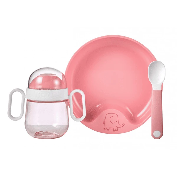 MEPAL Babygeschirrset Mio 3-teilig - Deep Pink 3 MEPAL Babygeschirrset Mio 3-teilig - Deep Pink