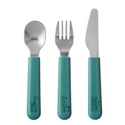 MEPAL Kinder-Besteckset Mio 3-teilig - Deep Turquoise