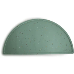 Mushie Tischset Silikon, Cambridge Blue Confetti
