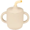 Nattou Silicon Becher Mit Strohhalm Sandfarbe / Vanille -Babysachen Verkauf nattou silicon becher mit strohhalm sandfarbe vanille a391008