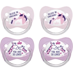 Nip® Schnuller Family Gr. 2 Latex Unicorn Und Giraffe 4 Stück