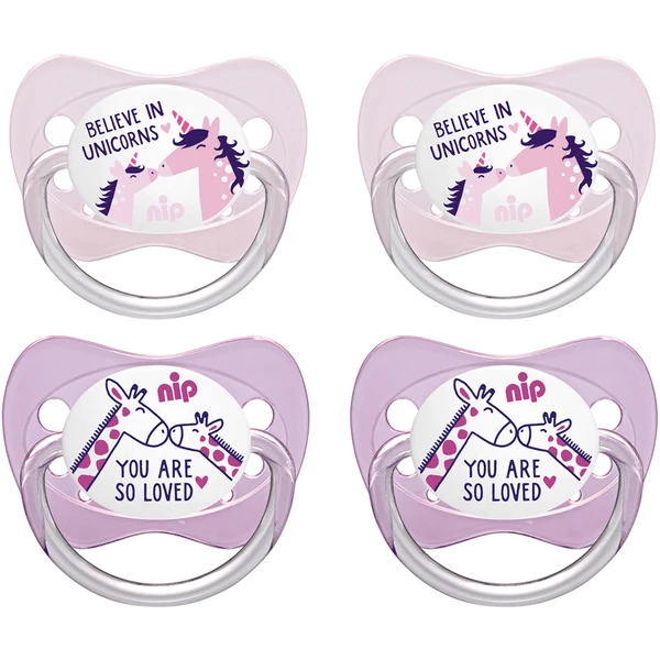 Nip® Schnuller Family Gr. 2 Latex Unicorn Und Giraffe 4 Stück 3 Nip® Schnuller Family Gr. 2 Latex Unicorn Und Giraffe 4 Stück