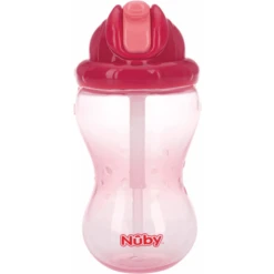 Nuby Nûby Auslaufsichere Trinkhalmtasse Soft Flip-It 355 Ml In Pink