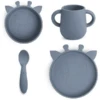 Nuuroo Geschirrset Lykke Giraffe 4-teilig, Bering Sea -Babysachen Verkauf nuuroo geschirrset lykke giraffe 4 teilig bering sea a364145