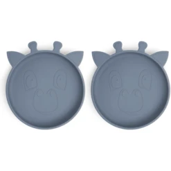 Nuuroo Silikonteller Akila Giraffe 2 Stück, Bering Sea