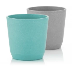 Reer Becher Growing 2er-Set, Blau/grau