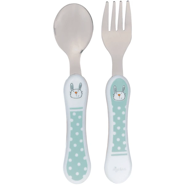 Sigikid® Besteckset Löffel Und Gabel Hase Mint 3 Sigikid® Besteckset Löffel Und Gabel Hase Mint