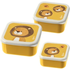 Sigikid® Snackboxen 3er Set Löwe Forest