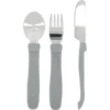 TWISTSHAKE Esslern-Besteck Aus Edelstahl In Pastell Grau 1 TWISTSHAKE Esslern-Besteck Aus Edelstahl In Pastell Grau -Babysachen Verkauf twistshake esslern besteck aus edelstahl in pastell grau a310100